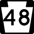PA Route 48 marker