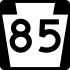 PA Route 85 marker