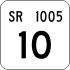 State Route 1005 inventory marker