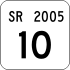State Route 2005 inventory marker