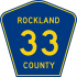 County Route 33 marker