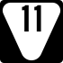 State Route 11 secondary marker