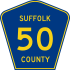 County Route 50 marker