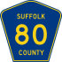 County Route 80 marker