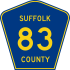 County Route 83 marker