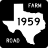 Farm to Market Road 1959 marker