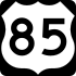 U.S. Route 85 marker