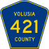 Volusia County Road 421 marker