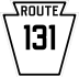 PA Route 131 marker
