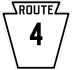 PA Route 4 marker