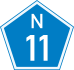 National Route N11 shield