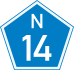 National Route N14 shield