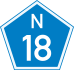 National Route N18 shield