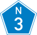 National Route N3 shield
