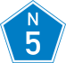 National Route N5 shield