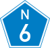 National Route N6 shield