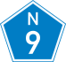National Route N9 shield