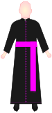 Cassock (Chaplain of His Holiness).svg
