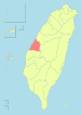 Location of Changhua County in Taiwan