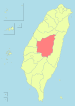 Location of Nantou County in Taiwan