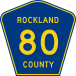 Rockland County Route 80 NY.svg