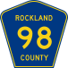 Rockland County Route 98 NY.svg