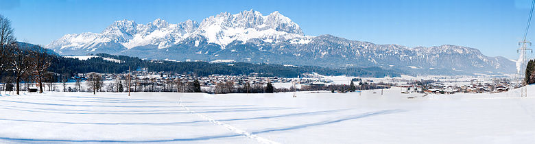 Panorama of Oberndorf in Tyrol