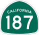 State Route 187 marker