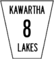 Kawartha Lakes Municipal Road 8 shield