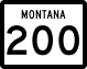 Montana Highway 200 marker