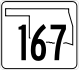 State Highway 167 marker