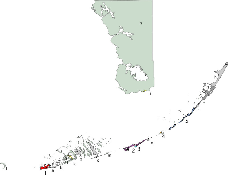 Map of Monroe County Florida.svg
