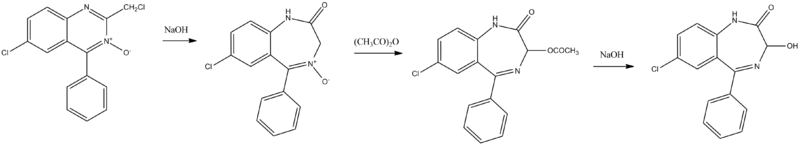 Oxazepam synthesis.png