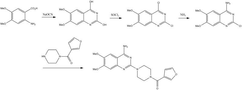 Prazosin synthesis.png