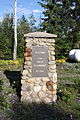 Canoe River cairn, erected to the memory of the 17 soldiers who died in the Canoe River train crash