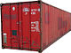Red 40 ft shipping container