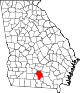 State map highlighting Berrien County
