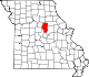 A state map highlighting Boone County in the middle part of the state.
