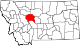 State map highlighting Cascade County