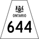 Ontario Highway 644.svg