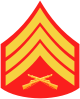 U.S. Marine Sergeant's sleeve insignia