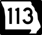Route 113 marker