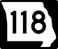 Route 118 marker