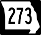 Route 273 marker