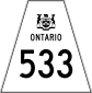 Highway 533 shield