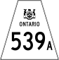 Highway 539A shield