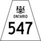 Highway 547 shield