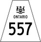 Highway 557 shield