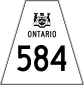 Highway 584 shield