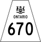 Highway 670 shield